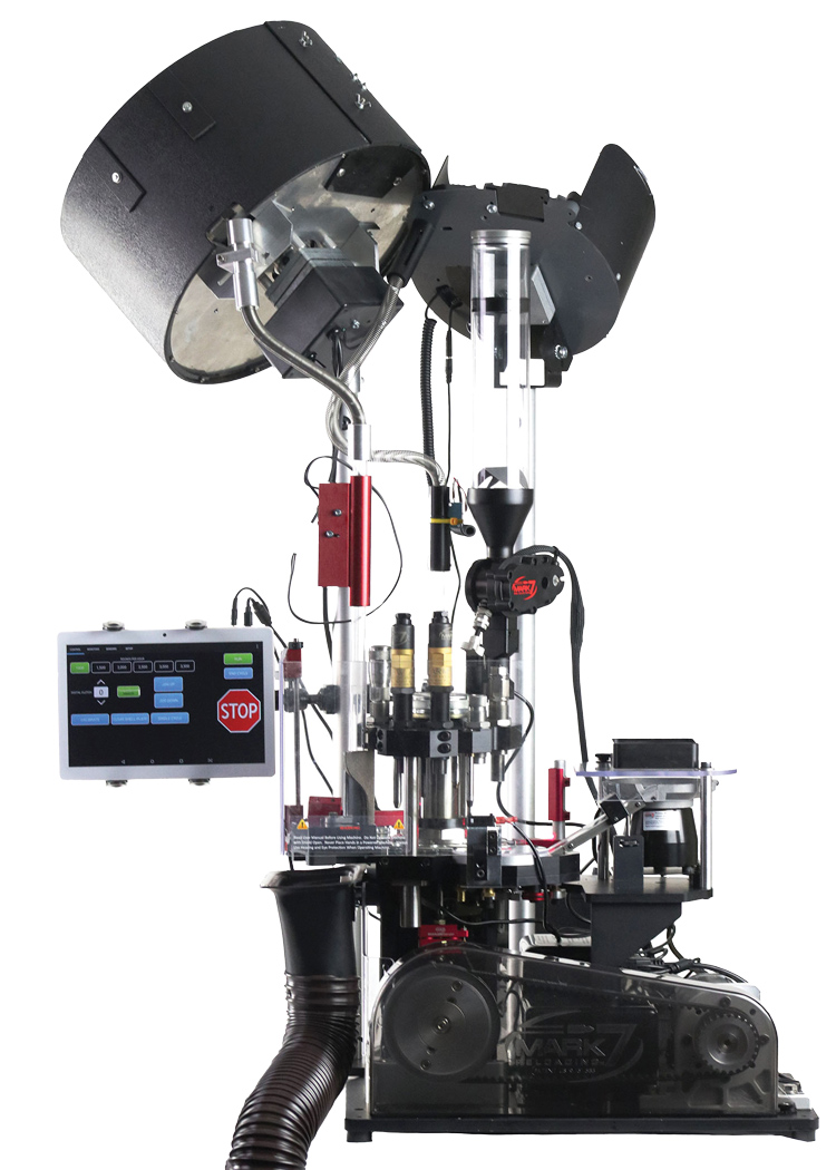 The Evolution™ Commercial reloading press with 10 die stations designed for International commercial customers looking to make ammunition for resale.
